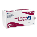 Dynarex White Esthetic Gauze Pads for Skin Treatments | 200 Count