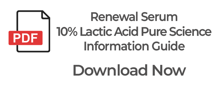 Download the Renewal Serum Pure Science Information Guide to learn how advanced peptide technology helps support skin renewal, improve the appearance of texture, and promote smoother, healthier looking skin. This professional skincare resource explains ingredient science, skin rejuvenation benefits, and treatment room application for skincare professionals.