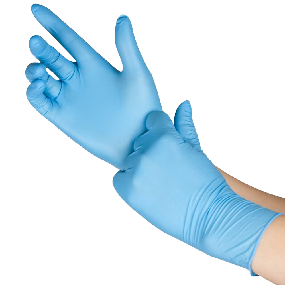blue nitrile gloves uk