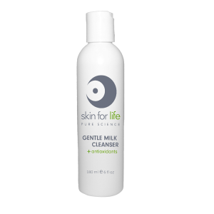 Gentle Milk Cleanser + antioxidants retail size, 6 fl oz.