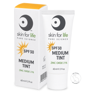 Medium Tint SPF 30 Broad Spectrum Sunscreen 21% Zinc Oxide.