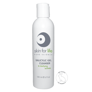 PSSC3 Salicylic Gel Cleanser clarifying actives retail product.