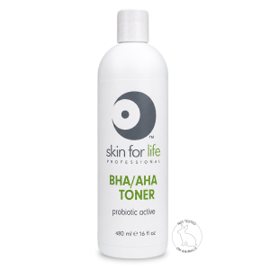 Skin for Life PSSC5P Professional BHA/AHA Toner with Probiotic Active for professional exfoliation, pore refinement, and skin balancing.
