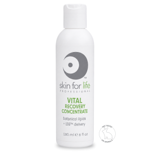 Professional Vital Recovery Concentrate with Botanical Lipids and LSS™ Delivery moisturizer for licensed estheticians, providing advanced skin barrier support, post-treatment recovery, and hydration for all skin types.
