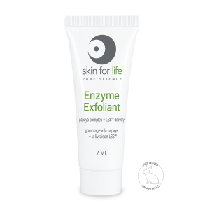 Skin for Life Papaya Complex Enzyme Exfoliant sample with papain for professional skincare.