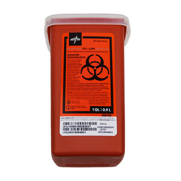 Sharps Container, all sizes are available
