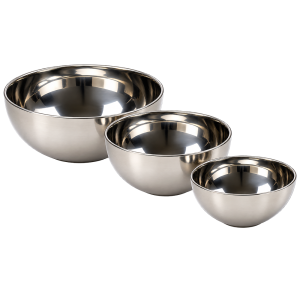 Stainless Steel Mixing and Treatment Bowls Set for Estheticians.