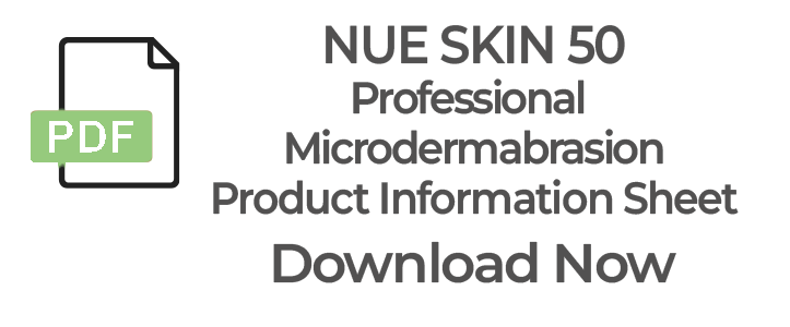 Nue Skin 50 Professional Microdermabrasion Product Information Sheet