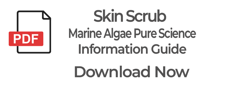 Skin Scrub Marine Algae Retail or Professional Skincare Product.