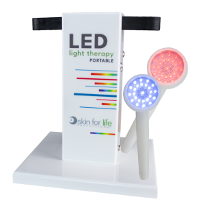 LED Light Machine with Red and Blue Handpieces