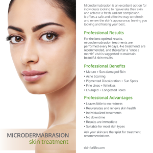 Microdermabrasion Marketing Informational Rack Card.