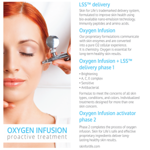 Oxygen Skin Treatment Client Rack Card