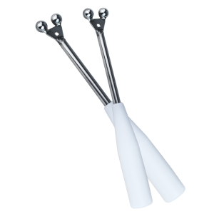 Microcurrent Ball Wands used for muscle stimulation and contouring.