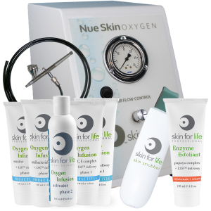 Nue Skin Oxygen + Skin Scrubber w/ Enzyme Exfoliant