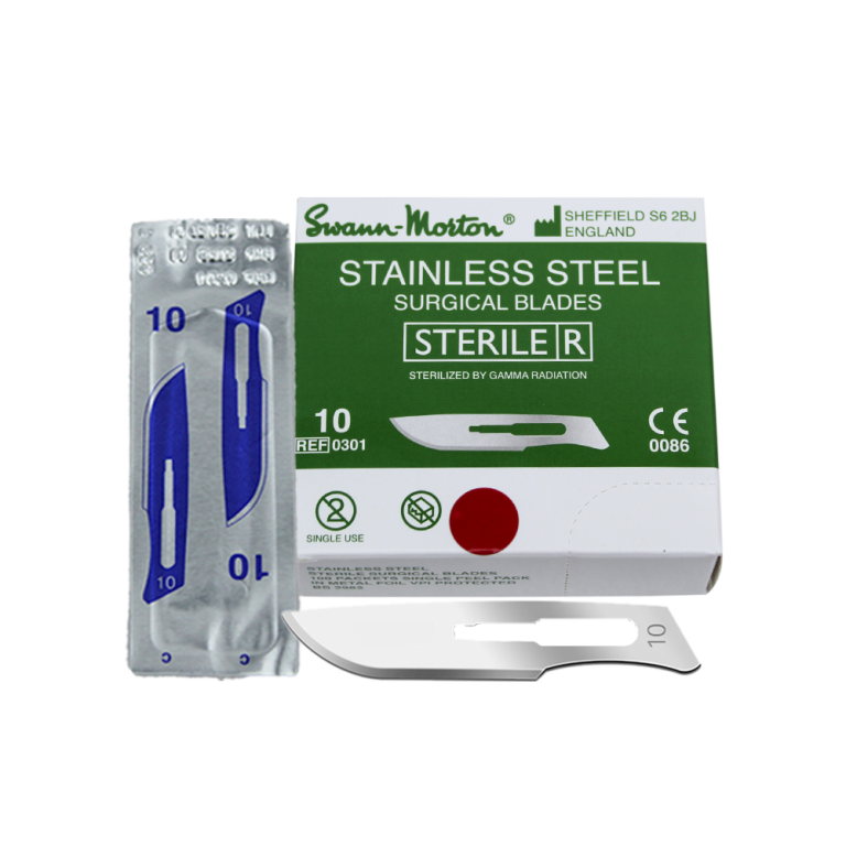 Dermaplaning Stainless Steel 10 Blade Perfect for Corners & Crevices