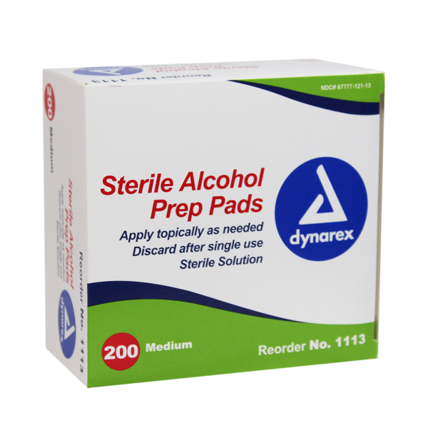Dynarex Sterile Alcohol Prep Pads
