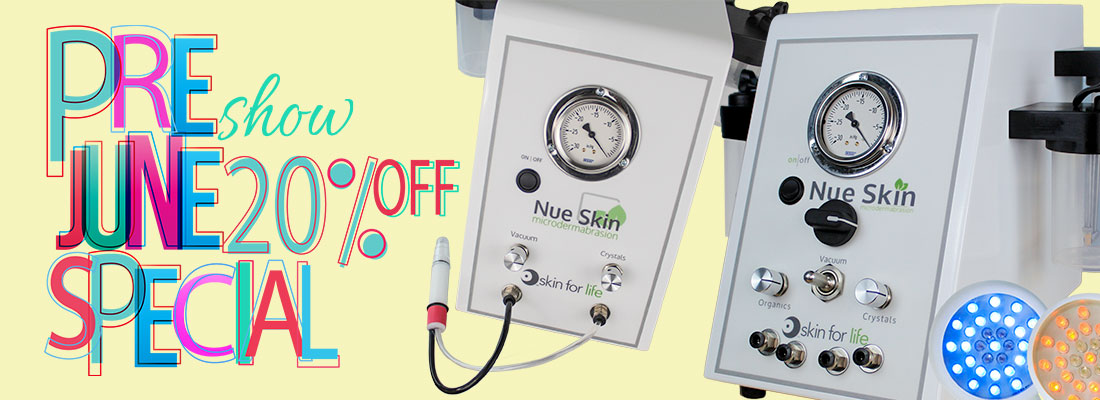PRE show Microdermabrasion Special 20% OFF.