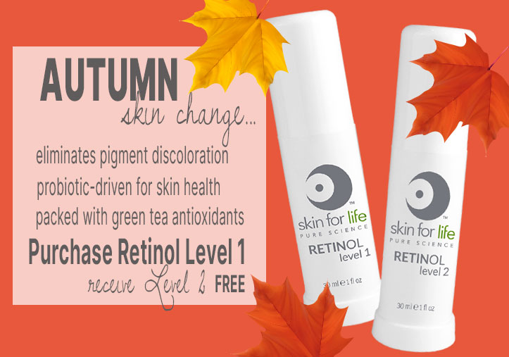 Retinol Level 1 and 2 Sale. Purchase the kit and the Level 2 is Free. Get a heads start with skin correction.