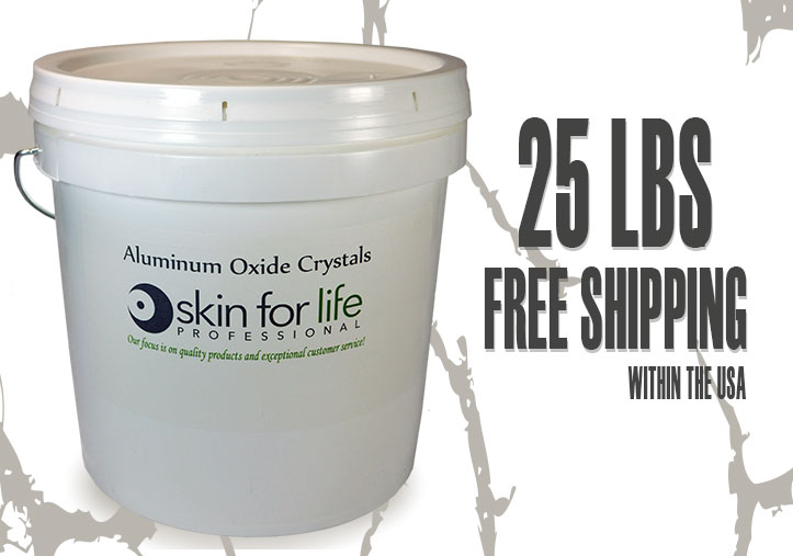 25 LBS. Microdermabrasion Crystals “FREE Shipping”