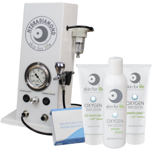 Hydra-Diamond Microdermabrasion Machine with oxygen skincare.