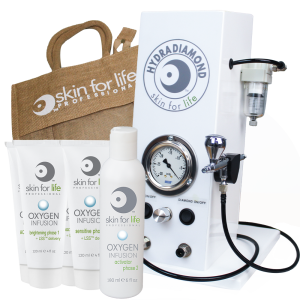 Hydra-Diamond Microdermabrasion Machine with oxygen skincare.