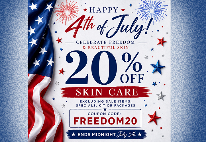 July 4th Skincare Sale 20% OFF