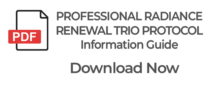 Professional Radiance Renewal Trio Treatment Skincare Products.