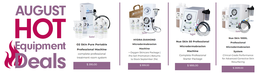 August Professional Equipment Sale Month! Starts Now.